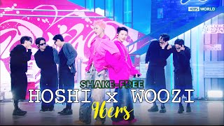Download lagu [SHAKE-FREE] 96ers - HOSHI x WOOZI 호시 x 우지 [Music Bank] | KBS WORLD TV 250314 mp3
