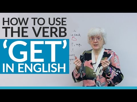 How to use the verb 'GET' in English