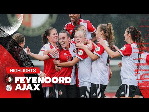Historische overwinning in 𝐃𝐄 𝐍𝐈𝐄𝐔𝐖𝐄 𝐊𝐋𝐀𝐒𝐒𝐈𝐄𝐊𝐄𝐑 🔴⚪⚫ | Highlights Feyenoord V1 - Ajax V1 | 2021-2022