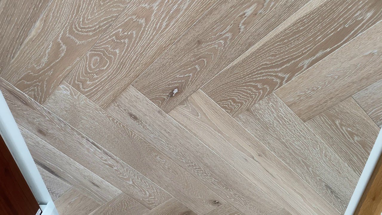 Windsor Engineered White Washed Herringbone