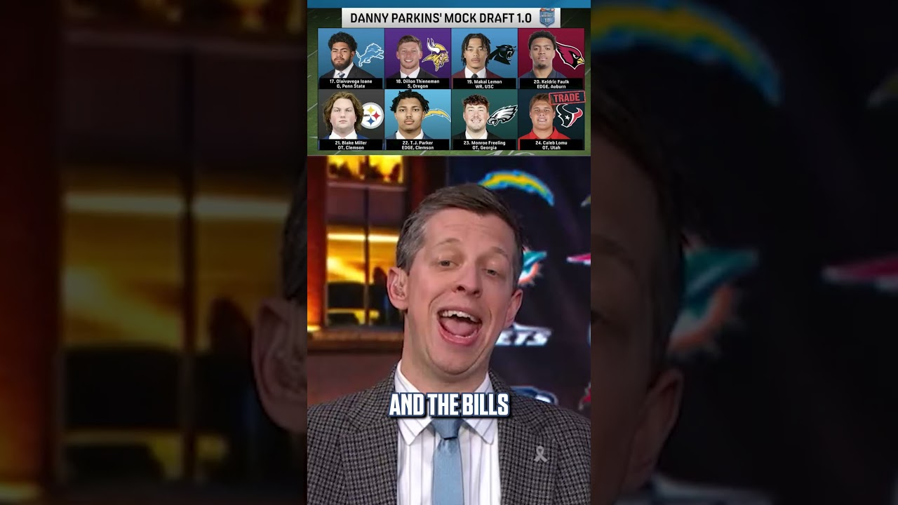 Danny unveils his Official Mock Draft 👀 #NFL #Bears #Eagles #Cowboys #NFLDraft