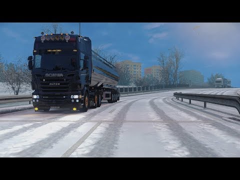 Iarna si Viscol - ETS2 1.30 - Promods 2.25 - Scania R500 - Budapest to Wroclaw #2