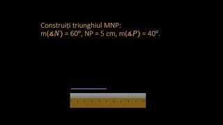 Construcția triunghiurilor 