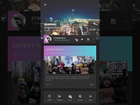 Kustom Kards Theme for KLWP Video