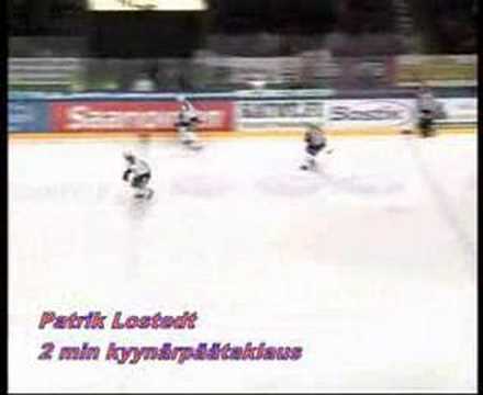 3.3.2007 Tappara-Blues, tapaus Lostedt