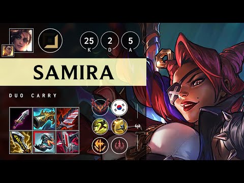 Samira ADC vs Lucian - KR Grandmaster Patch 25.13