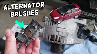 HYUNDAI TUCSON ALTERNATOR NOT CHARGING, ALTERNATOR BRUSHES REPLACEMENT