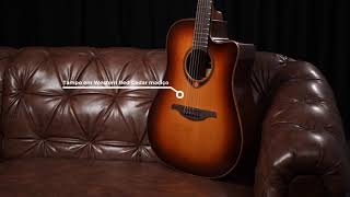 Video thumbnail for Groover - Violão de aço LAG Tramontane T118DCE Brown Sunburst by Groover