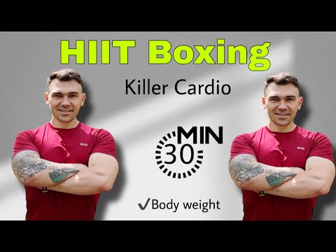 HIIT Boxing Workout #5 – 30 Min Killer Cardio | 🔥 350 Cal | Full Body Sweat | No Equipment