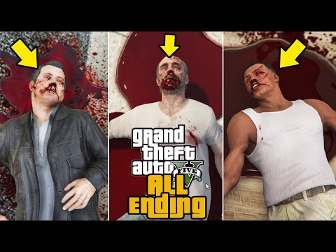 GTA 5 - All 5 Endings! (A,B,C & Secret)