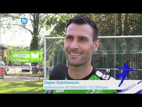 Dejan Svjetlanovic - TuS Bilfingen - zum Spiel vs. SpVgg. Durlach-Aue, FuPa.tv-Interview, 11.8.2018
