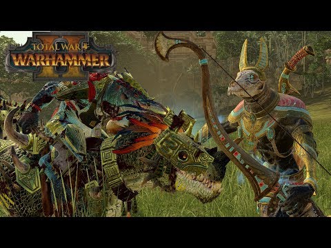 Horned Ones vs Necrosphinx - Lizardmen vs Tomb Kings // Total War: Warhammer II Online Battle