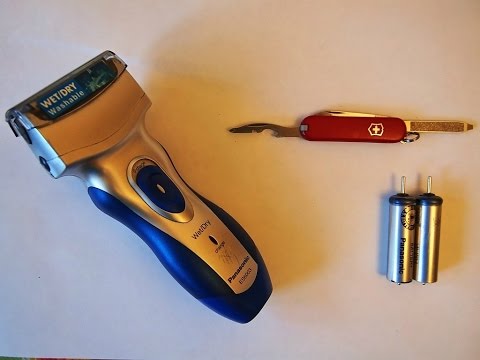 Как заменить аккумуляторы в электробритве Panasonic ES6003