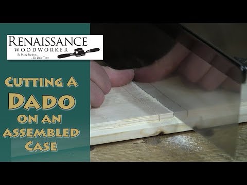 How to Cut a Dado in an Assembled Case