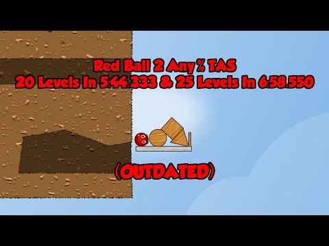 (OUTDATED) Red Ball 2 Any% TAS - 20 Levels In 5:44.333/25 Levels In 6:58.550
