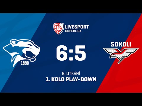 1. kolo play-down | PSG PANTHERS OTROKOVICE - SOKOLI Pardubice 6:5