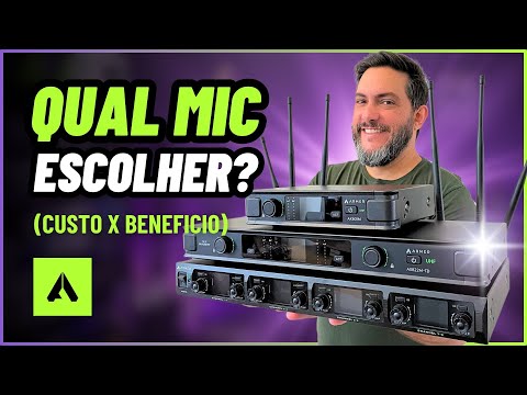 🎤COMO ESCOLHER o MICROFONE SEM FIOS certo para seu projeto! Armer AX-801M, 802M, 822-TD e AX-OCTA