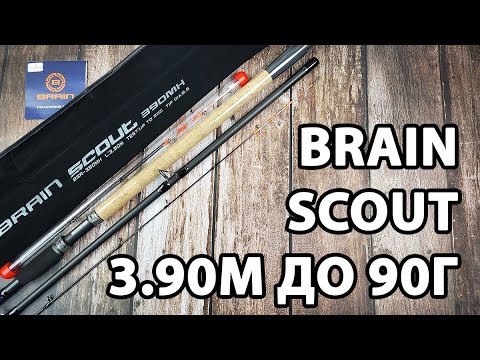 Фідер Brain Scout 3.90м / до 90г / EVA ручка — для лову на великих дистанціях