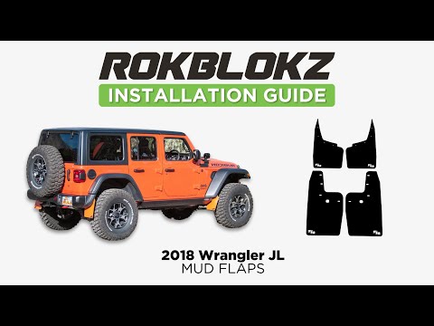 Rokblokz  Quick Detach Mudflap Install on the 2018 Jeep Wrangler JL/JLU