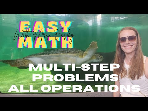 MULTI-STEP PROBLEMS WITH ALL OPERATIONS [Road Trip Math] 4th Grade