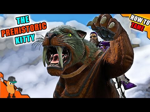 POLYMER & CHITIN GATHERER | HOW TO TAME AN SABERTOOTH & All Abilities! Ark Guides 2021