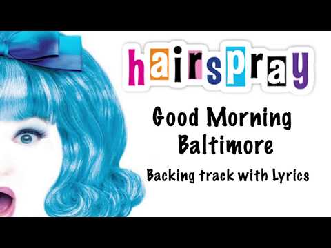Good Morning Baltimore - Full Band Backing Track - with lyrics (High Quality)