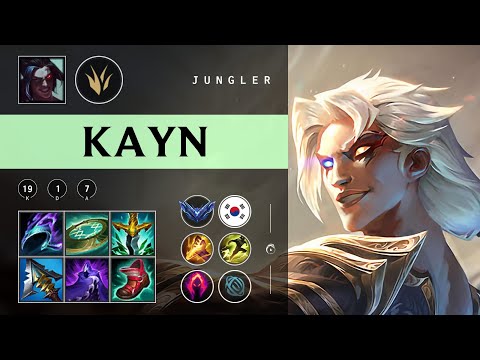 Kayn Jungle vs Nidalee - KR Diamond Patch 25.22
