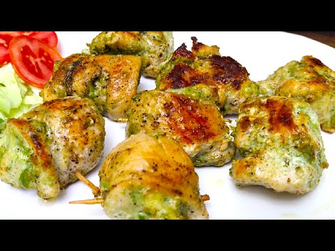 Grilled Chicken Pesto | Cheese Filled Creamy Chicken Grilled Starter | Pesto Chicken