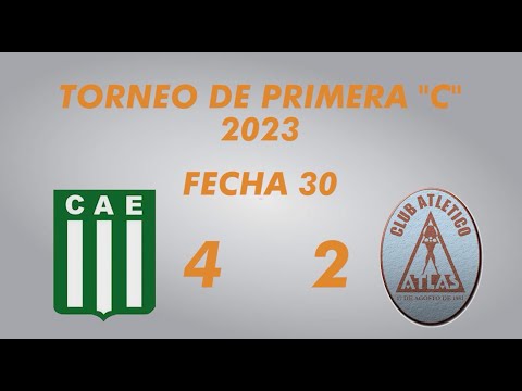 Primera "C" Campeonato 2023 - Fecha 30 - Excursionistas 4 Atlas 2 - Resumen