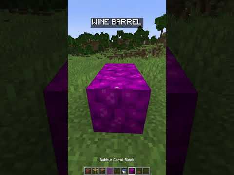 M4KEagle - how to BUILD a Wine Barrel in Minecraft #shorts #minecraft