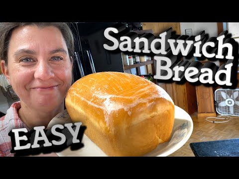 EASY Homemade Sandwich Bread