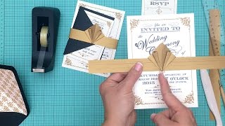 DIY ArtDeco Wedding Invitation