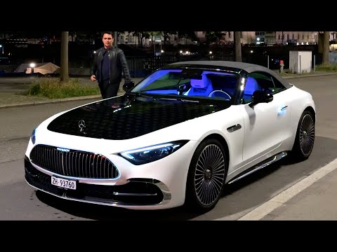 NEW MAYBACH SL 680 - Night Drive Mercedes SL Red Full Review Interior Exterior