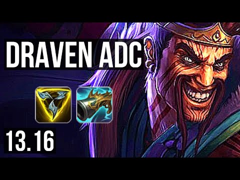 DRAVEN & Renata Glasc vs XAYAH & Rakan (ADC) | Quadra, 2.5M mastery, 12/2/1 | KR Grandmaster | 13.16