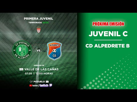 🔴 DIRECTO | CF POZUELO JUVENIL C 🆚 CD ALPEDRETE B | J29