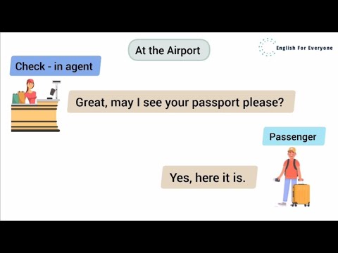 English Conversation At The Airport - At the Check-in Counter