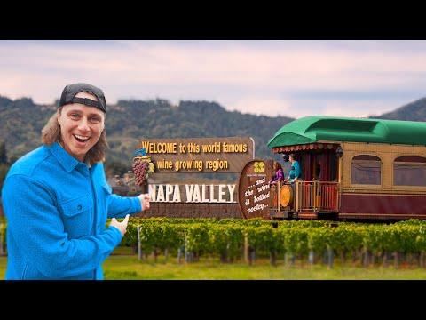 Experimentei o TREM DO VINHO de Napa Valley...