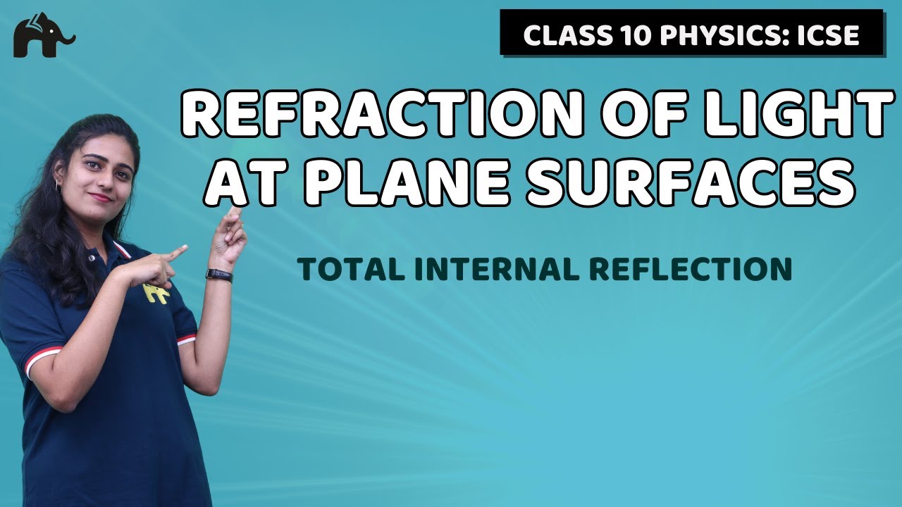 Refraction of Light at Plane Surfaces Class 10 ICSE Physics |Selina Chapter 5| Internal Reflection