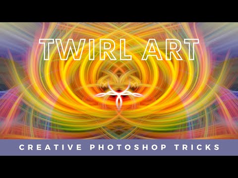 Twirl Effect: Creative photo editing idea to make interesting abstract art with Photoshop.