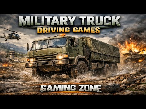 MILITARY TRUCK DRIVING GAMES – REALISTIC OFFROAD WAR TRUCK SIMULATOR! 🚚🔥