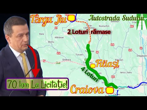 Autostrada și Drum Expres Craiova-Filiași-Târgu Jiu: 63% la Licitație