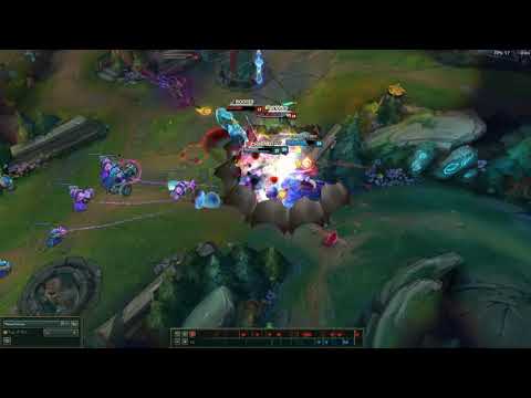 5 man Jarvan Ult into a 5 man Rakan combo into an instant Xayah Penta