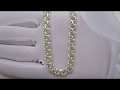 Видеообзор Мужская массивная серебряная цепочка 41082