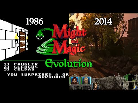 Evolution of Might And Magic  (1986 - 2014) Might and Magic X - comparison history retro classic RPG
