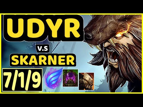 UDYR vs SKARNER - 7/1/9 KDA JUNGLE GAMEPLAY - EUW Ranked GRANDMASTER