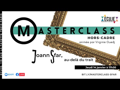 Masterclass Hors-cadre de Joann Sfar à l'ECUJE
