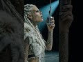 Viking Woman Singing Into the Darkness #vikingmusic #epicmusic #shorts