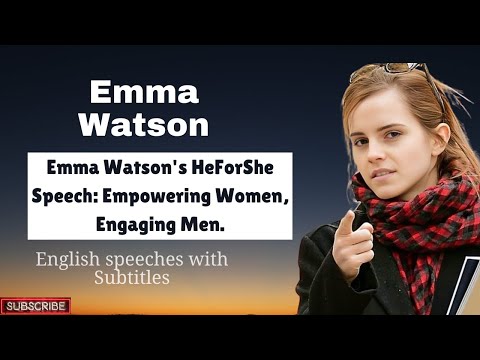 Emma Watson at the HeForShe Campaign 2014 | English subtitles