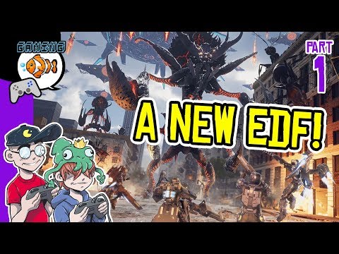 NEW EDF GAME! Earth Defense Force: Iron Rain Gameplay Part 1