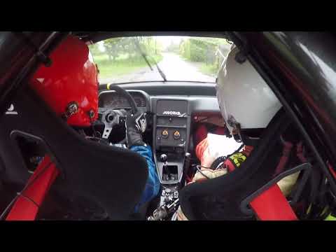 2 runda Rajdowy Puchar Śląska 2019 Gaszowice K.Świder/Z.Tytus Honda CRX OS4